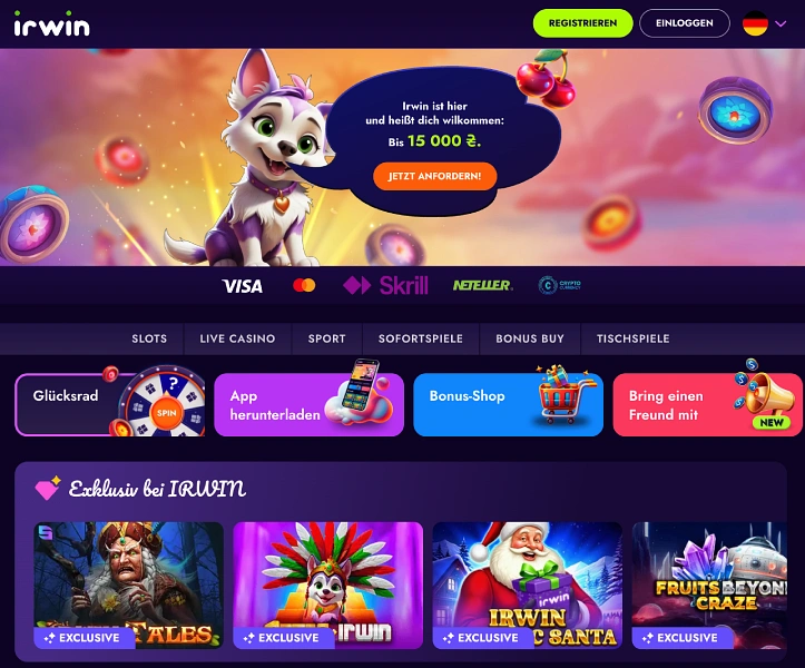 irwin casino bewertung
